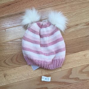 Pink Faux Fur Baby Gap Beanie